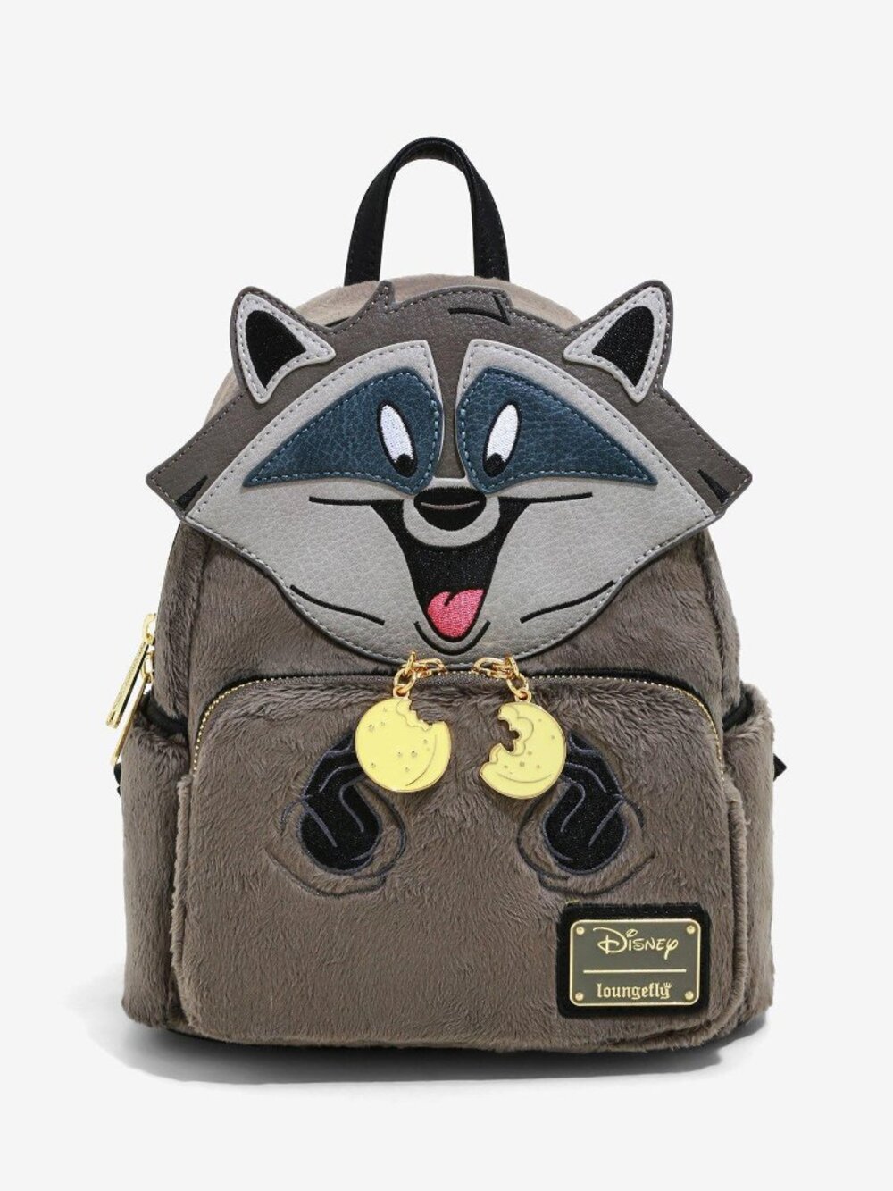 NWT Loungefly Disney Pocahontas Meeko Fuzzy Plush Cosplay Backpack